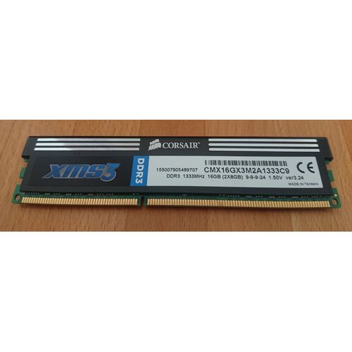 8GB PC RAM CORSAIR PC3 - 10666 DDR3 CORSAIR (CMX16GX3M2A1333C9)