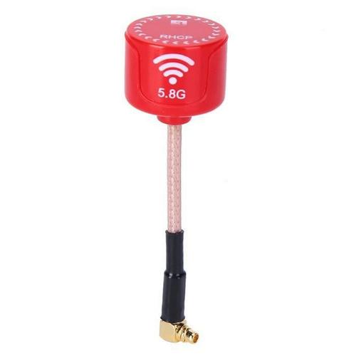 8ghz 3dbi 5.8ghz 3dbi Lhcp Antenne  Gain lev Pour Fpv Racing Rc Drone Pices Accessoire Rouge (Angled Mmcx)