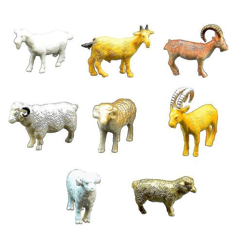 8pcs Enfants Mini Simulation Chvre Mouton Animal Modle Jouet Action Figure Home Decor-Yvan