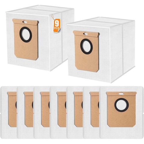 9 Sacs Aspirateur Pour Robots Conga Home 10000/8090 Ultra,9090 Ai,Conga 9590,Conga 9590+,Conga 10090 Ai,Eufy L50 Ses/L60 Ses, Ensemble De Sacs De Remplacement Accessoires[SSE7110585]