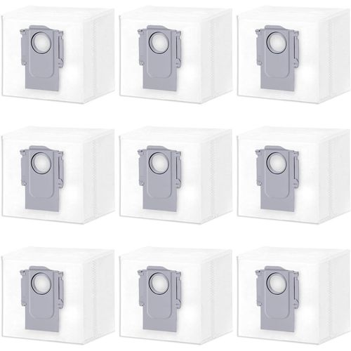 9 Sacs D'Aspirateur Compatibles Avec Roborock S8+, S8 Pro Ultra, S7 Pro Ultra, S7 Maxv Ultra, S7 Max Ultra, Q8 Max+, Q7+, Q7 Max+, Q5+, Q5 Pro Plus, 9 Sacs  Poussire[CLE151371]