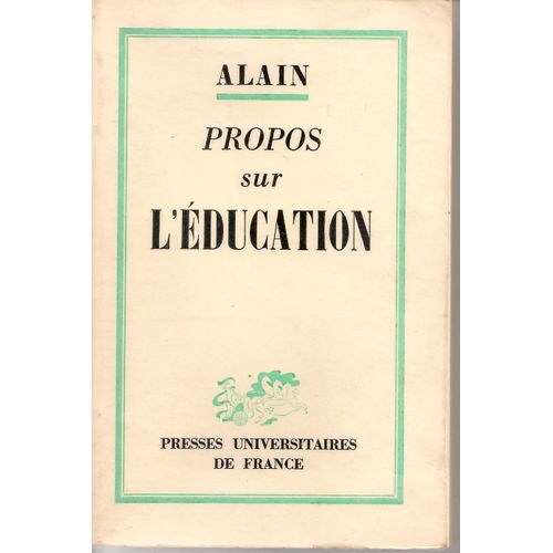 Propos Sur L'education