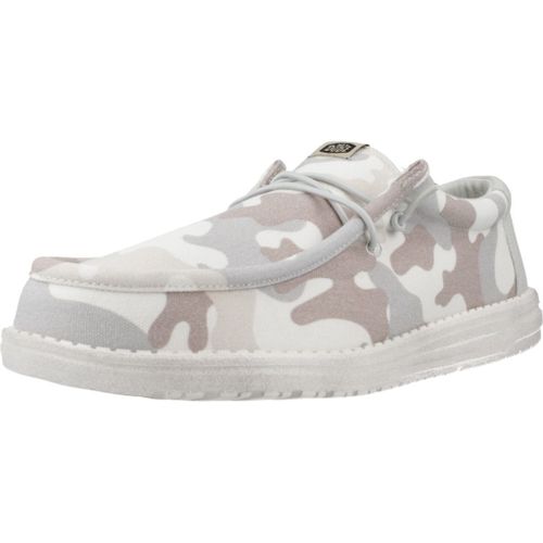 Hey Dude Wally Washed Camo Colour Blanc