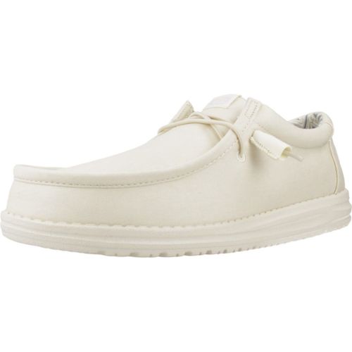 Hey Dude Wally Canvas Colour Blanc