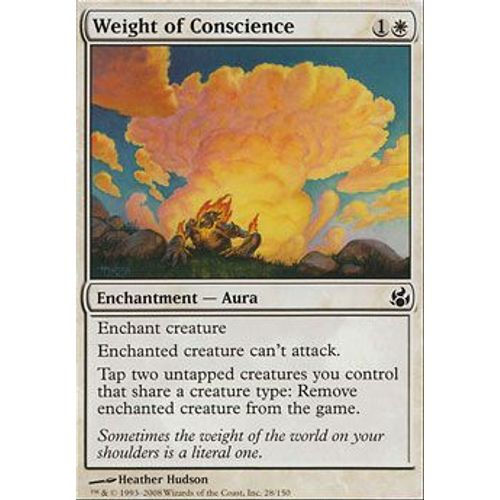 Poids De La Conscience ( Weight Of Conscience ) - Magic Mtg - Leveciel Vf Mint 28 - C