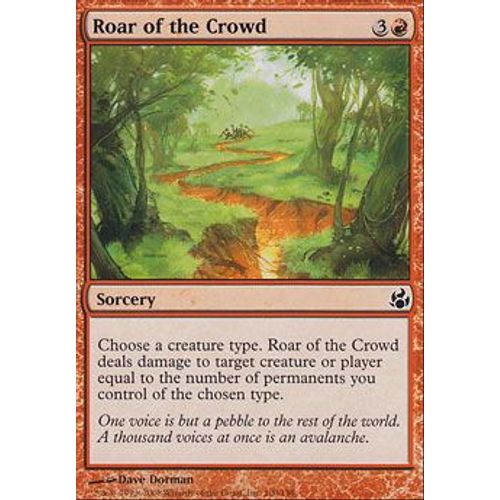 Foil Premium Rugissement De Foule  - Magic Mtg - Leveciel Vf Mint 100 - C