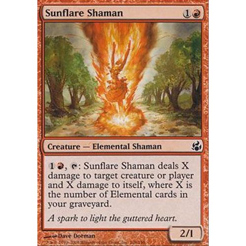 Shamane Solaire Flamboyante ( Sunflare Shaman ) - Magic Mtg - Leveciel Vf Mint 108 - C