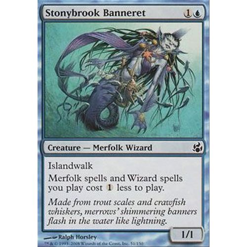 Bannerette De Pierreruisseau ( Stonybrook Banneret ) - Magic Mtg - Leveciel Vf Mint 51 - C