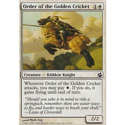 Ordre Du Criquet D'or ( Order Of The Golden Cricket ) - Magic Mtg - Leveciel Vf Mint 19 - C