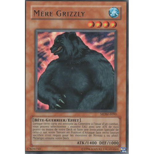 Carte Yu-Gi-Oh! "Mère Grizzly" Rare Mdm-F090