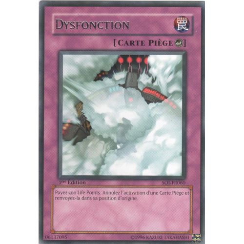 Carte Yu-Gi-Oh! "Dysfonction" Rare Soi-Fr060
