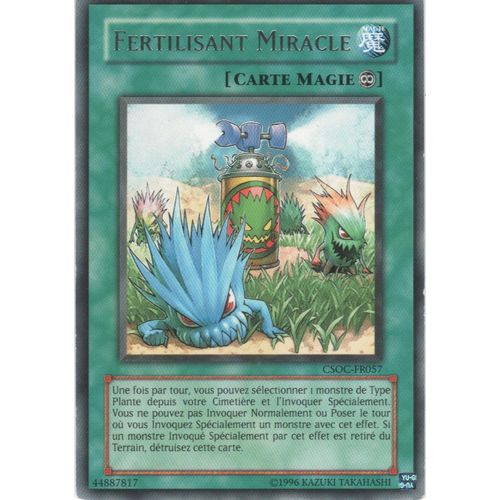 Carte Yu-Gi-Oh! "Fertilisant Miracle" Rare Csoc-Fr057