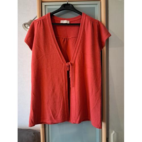Gilet Neuf Taille 46 Rouge Clair Daxon