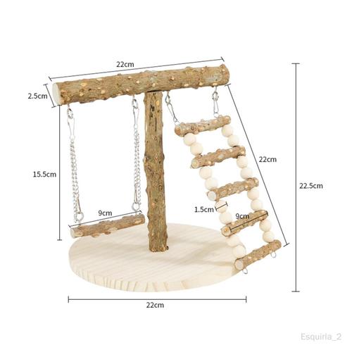 Aire De Jeux Pour Perroquets En Bois Pour Calopsittes, Canaris, Oiseaux De