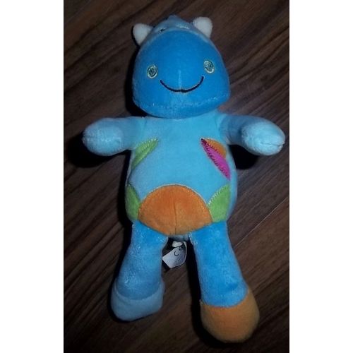 Doudou Peluche Poney Zebre Bleu Bawi Turquoise Le Petit Nouveau Cheval