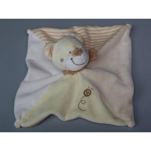 Doudou Ours Plat Beige Coccinelle Nicotoy