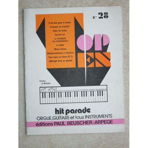 Hit Parade 28 Orgue Guitare Et Tous Instruments