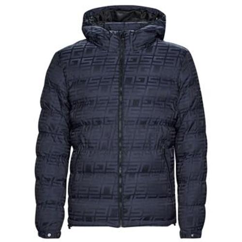 Doudounes Guess Allover Logo Puffa Gris