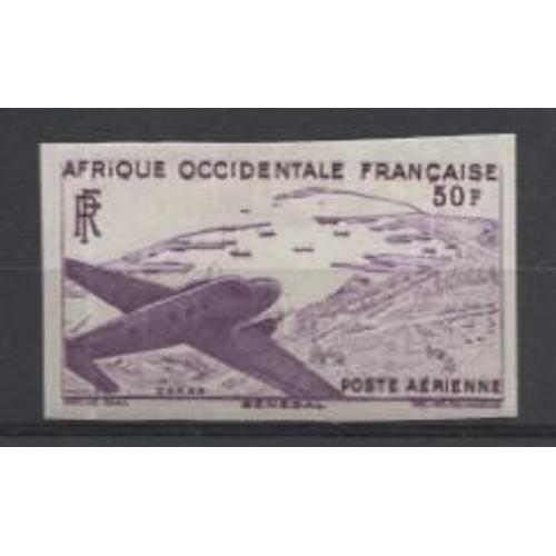 Année 1947 Afrique Occidentale Française Sénégal Poste Aérienne  N° 12a Non Denté Neuf