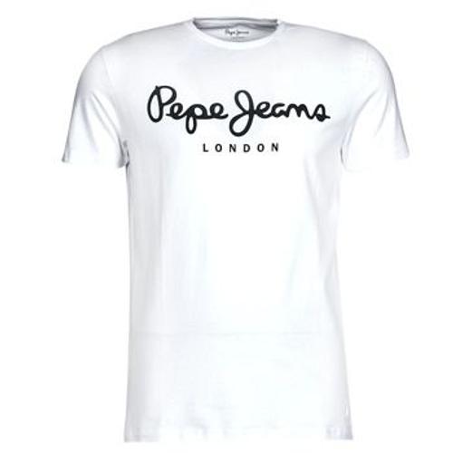 T-Shirt Pepe Jeans Original Stretch Blanc