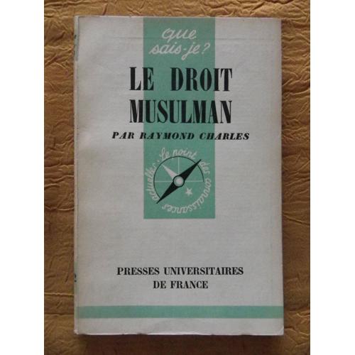 Le Droit Musulman