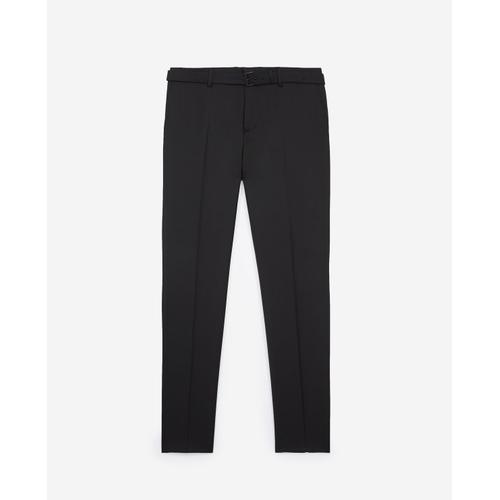 Pantalon De Costume Noir En Laine - 46