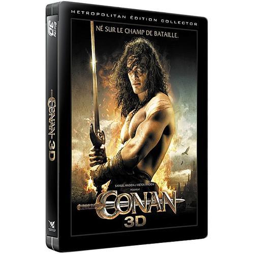 Conan - Combo Blu-Ray 3d + 2d + Dvd - Édition Collector Boîtier Steelbook
