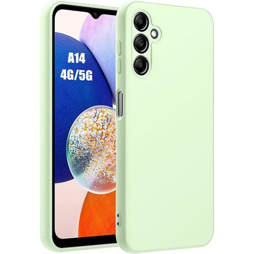 Coque Pour Samsung Galaxy A14 4g/5g - Protection Silicone Liquide Ultra Slim Vert - Booling
