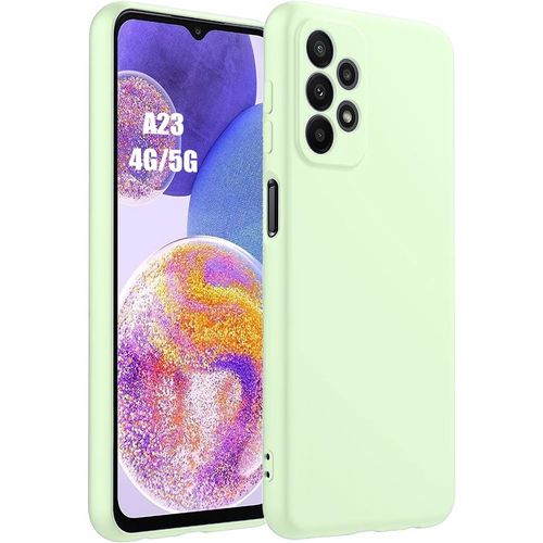 Coque Pour Samsung Galaxy A23 4g/5g - Protection Silicone Liquide Ultra Slim Vert - Booling