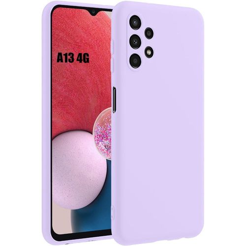 Coque Pour Samsung Galaxy A13 4g (Pas Pour A13 5g) - Protection Silicone Liquide Ultra Slim Violet - Booling
