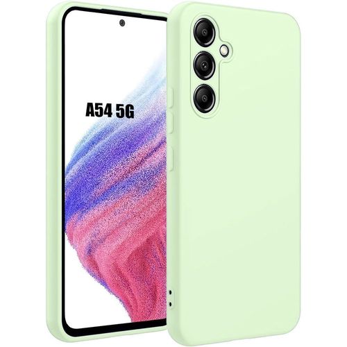 Coque Pour Samsung Galaxy A54 5g, Silicone Mat Protection Ultra Slim Souple - Vert - Booling