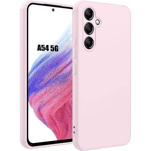 Coque Pour Samsung Galaxy A54 5g - Silicone Ultra Fine Léger Antichoc Rose Clair - Booling