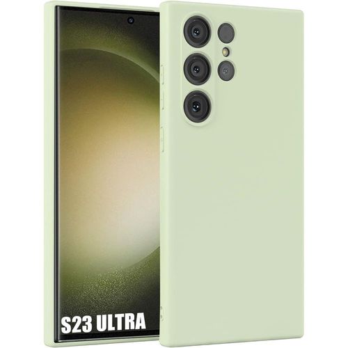 Coque Pour Samsung Galaxy S23 Ultra - Protection Silicone Slim Antichoc Anti-Rayures Vert - Booling
