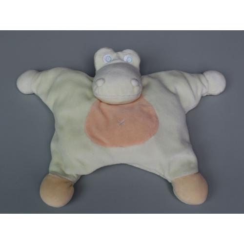 Doudou Crocodile Semi Plat Grelot Jollybaby