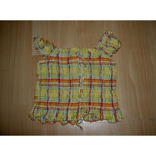 T-Shirt Sans Manches Jaune Rouge Et Vert Mini Stéréo Taille 4 Ans