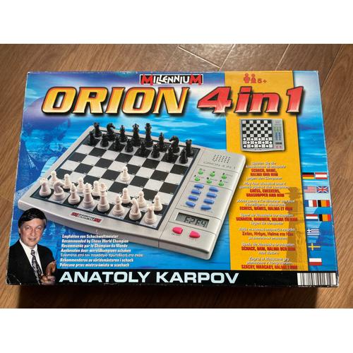 Jeu D'échecs Électronique Millennium Orion 4 En 1 By Anatoly Karpov