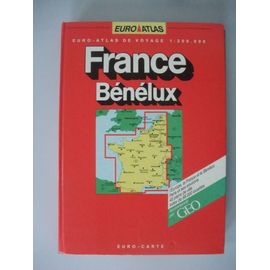 Euro-Atlas De Voyage 1:300.000 France Benelux