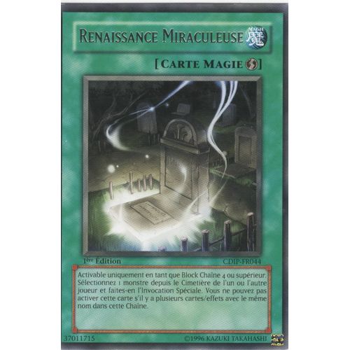 Carte Yu-Gi-Oh! "Renaissance Miraculeuse" Rare Cdip-Fr044