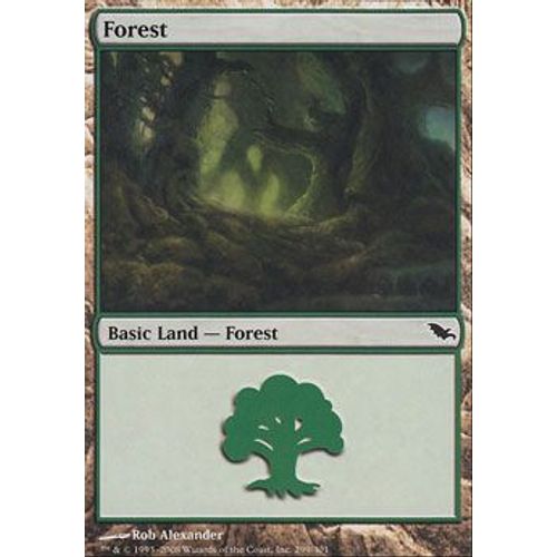 Forêt 299 ( Forest) - Magic Mtg - Sombrelande Vf Mint 299 - C
