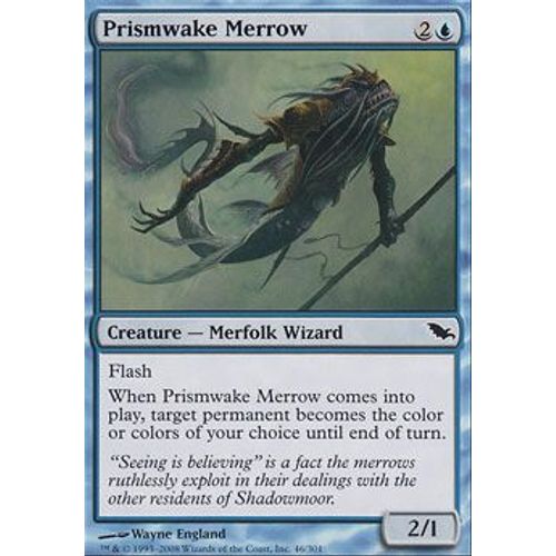 Suire Au Sillage Prismatique ( Prismwake Merrow ) - Magic Mtg - Sombrelande Vf Mint 46 - C