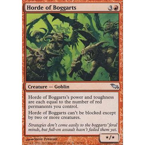 Horde De Boggarts ( Horde Of Boggarts ) - Magic Mtg - Sombrelande Vf Mint 94 - U