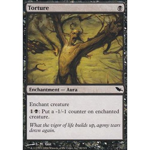 Torture ( Torture ) - Magic Mtg - Sombrelande Vf Mint 80 - C