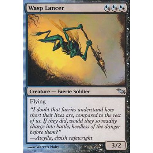 Lancier Guêpe ( Wasp Lancer ) - Magic Mtg - Sombrelande Vf Mint 179 - U