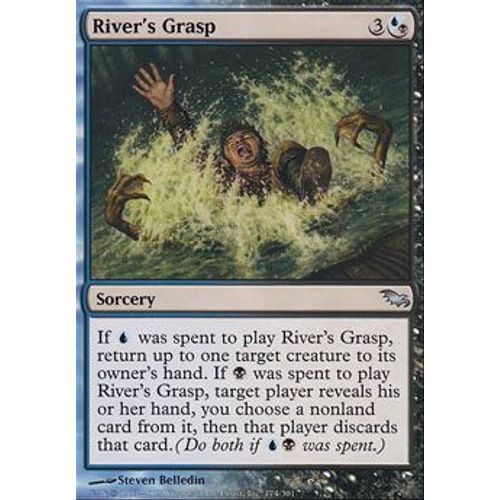 Emprise De La Rivière ( River¿S Grasp ) - Magic Mtg - Sombrelande Vf Mint 174 - U