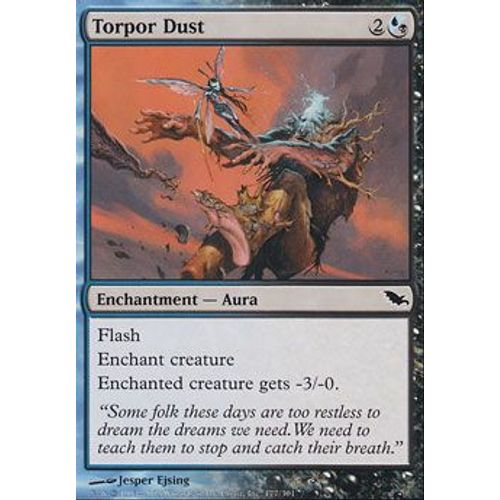 Poussière De Torpeur ( Torpor Dust ) - Magic Mtg - Sombrelande Vf Mint 177 - C