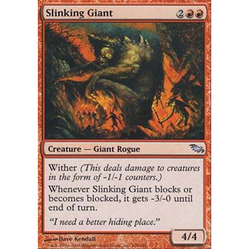Géant Furtif ( Slinking Giant ) - Magic Mtg - Sombrelande Vf Mint 106 - U
