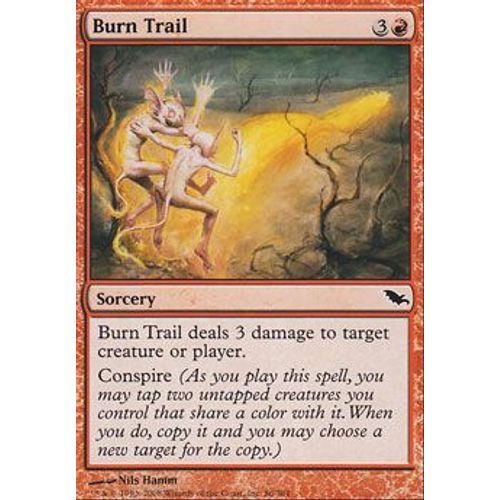 Trace De Brûlure ( Burn Trail ) - Magic Mtg - Sombrelande Vf Mint 86 - C