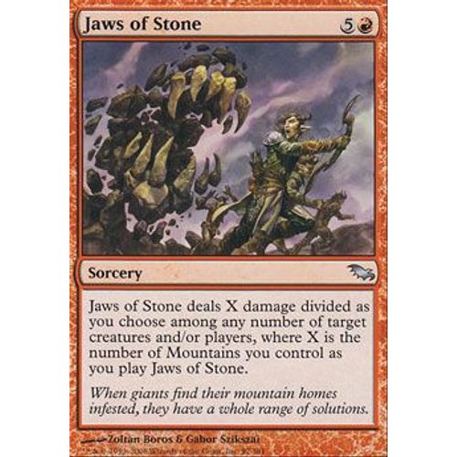 Mâchoires De Pierre ( Jaws Of Stone ) - Magic Mtg - Sombrelande Vf Mint 97 - U