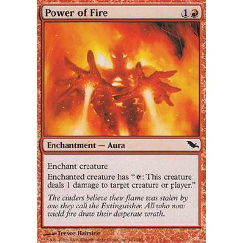 Pouvoir Du Feu ( Power Of Fire ) - Magic Mtg - Sombrelande Vf Mint 101 - C