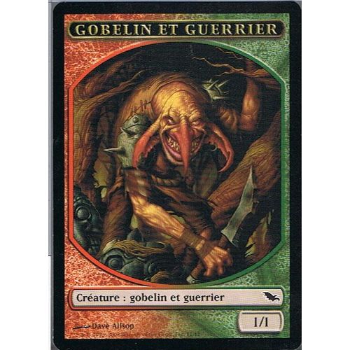 Jeton Gobelin Et Guerrier ( Token Goblin Warrior) - Magic Mtg - Sombrelande Vf Mint 312 - C